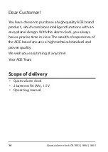 Preview for 14 page of ADE CK 1803 Operating Instructions Manual