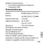 Preview for 141 page of ADE CK 2134 Operating Manual