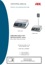 Preview for 1 page of ADE LW300 Series Operating Manual