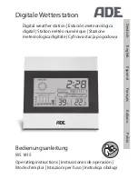 ADE WS 1815 Operating Instructions Manual preview