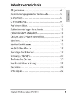 Preview for 3 page of ADE WS 1815 Operating Instructions Manual