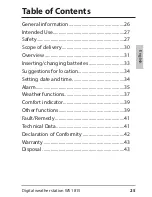 Preview for 25 page of ADE WS 1815 Operating Instructions Manual