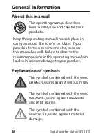 Preview for 26 page of ADE WS 1815 Operating Instructions Manual