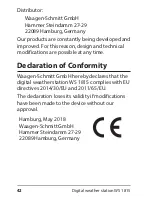 Preview for 42 page of ADE WS 1815 Operating Instructions Manual