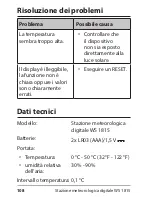 Preview for 108 page of ADE WS 1815 Operating Instructions Manual