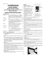 ADEMCO ASC25 Series Installation Instructions preview