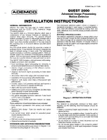 Preview for 1 page of ADEMCO Quest 2000 Installation Instructions