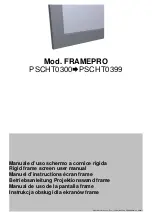 ADEO SCREEN FRAMEPRO PSCHT0300 User Manual preview