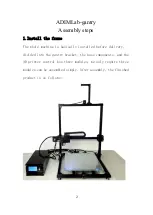 Preview for 2 page of ADIMLab Gantry Assembly Specifications