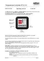 aditec ETA 110 Operating Manual preview