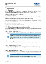 Preview for 5 page of aditec MIC 900 User Manual