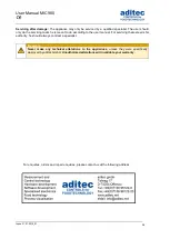 Preview for 38 page of aditec MIC 900 User Manual