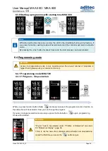 Preview for 24 page of aditec MKA 500 User Manual