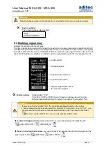 Preview for 37 page of aditec MKA 500 User Manual