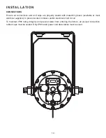 Preview for 14 page of ADJ ENCORE BURST UV IP User Manual