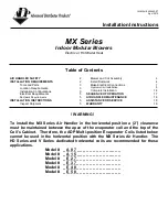 Preview for 1 page of Adp MX Series Installation Instructions Manual