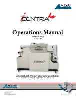 Preview for 1 page of ADSI iTech Centra HS Operation Manual