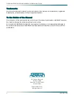 Preview for 2 page of ADTRAN 1181001L1 Installation And Maintenance Practice