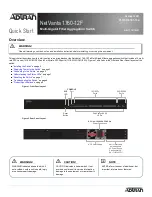 ADTRAN 17101763F1 Quick Start Manual preview