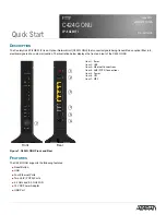 ADTRAN CenturyLink C424G Quick Start Manual preview