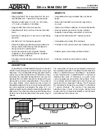 Preview for 2 page of ADTRAN D4-n x 56 DSU DP Product Manual