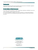 Preview for 2 page of ADTRAN Total Access 3000 Installation And Maintenance Manual