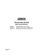 Preview for 1 page of ADTRAN TRACER 6000 SERIES User Manual