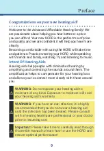 Preview for 9 page of Advanced Affordable Hearing HearClear HCRD User Manual