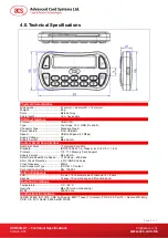 Preview for 6 page of Advanced Card ACR83 PINeasy Technical Specifications