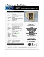 Preview for 8 page of Advanced Instruments GPR-2500A Owner'S Manual