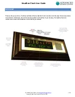 Preview for 2 page of ADVANCED Network Devices Headline Clock User Manual