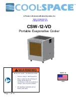 Advanced Radiant Systems Cool-Space CSW-12-VD Owner'S Manual preview