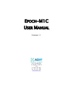 Advanced RF TECHNOLOGIES Epoch-M1C series User Manual preview