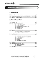 Preview for 3 page of ADVANSEA WIND S400 User Manual