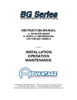 Preview for 3 page of Advantage BG Series Instruction Manual