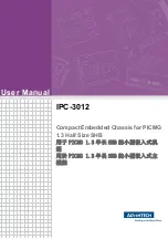 Advantech IPC-3012 User Manual preview