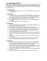 Preview for 3 page of Advice TOPV 1500 User Manual