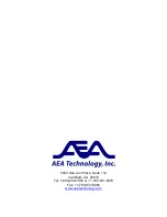 Preview for 126 page of AEA Technology, Inc. E20/20 Operating Manual