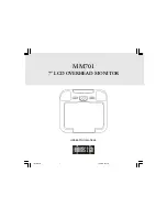 AEC MM701 - LCD Monitor - External Operation Manual preview