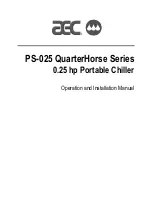 Preview for 17 page of AEC QuarterHorse Series 0.25  Portable Chiller PS-025 Operation And Installation Manual