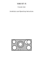 AEG Electrolux 96901KF-N Installation And Operating Instructions Manual preview