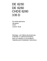 Preview for 1 page of AEG 335 D Operating And Installation Instructions