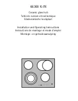 AEG 66300 K-IN Installation And Operating Instructions Manual preview