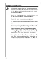 Preview for 12 page of AEG 825 D Installation And Operating Instructions Manual