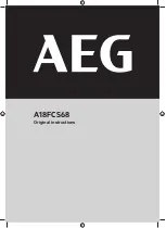 Preview for 1 page of AEG A18FCS68 Original Instructions Manual