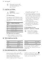 Preview for 20 page of AEG A72220GSW0 User Manual