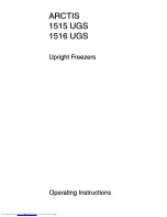 Preview for 1 page of AEG Arctis 1515 UGS Operating Instructions Manual