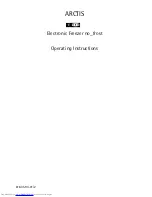 AEG ARCTIS 818 35 94-01/2 Operating Instructions Manual preview