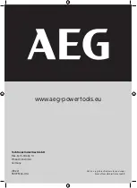 Preview for 96 page of AEG BEWS18-115BLPX2 Original Instructions Manual