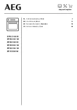 Preview for 1 page of AEG BPB331061B User Manual